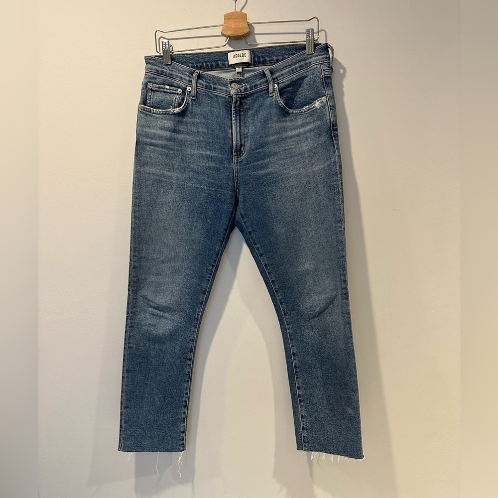 AGOLDE Mid Rise Cropped jeans
